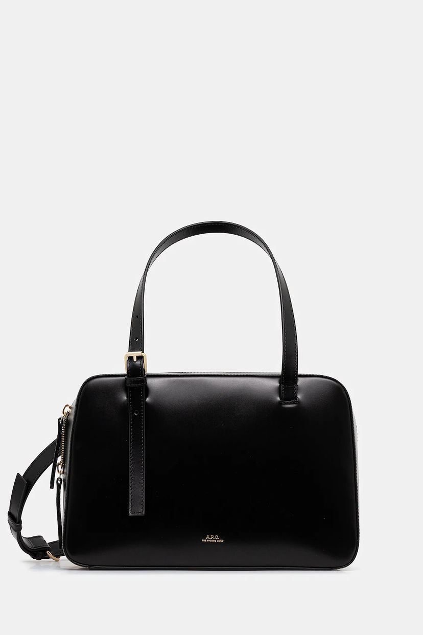 Håndtaske A.P.C. A.P.C. Sac Virginie Box Bag Sort | PXBRU.F67017