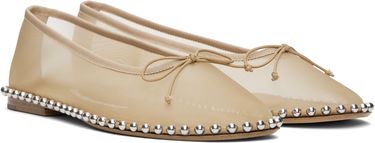 Tøj Alexander Wang Alexander Wang Lina Ballchain Ballerina Flats Beige | 30125F046, 3