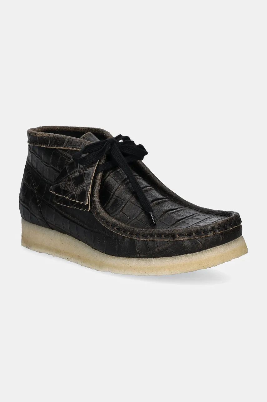 Sneakers og sko Clarks Wallabee Boot Leather Sort | 26179161, 0
