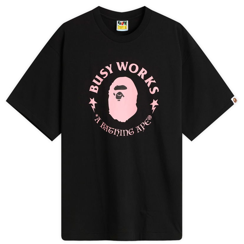 T-shirt BAPE Busy Works T-Shirt Sort | 001TEL801331M-BLK