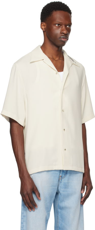 Skjorte AMIRI Amiri Camp Shirt Hvid | AMSTCA1127, 4