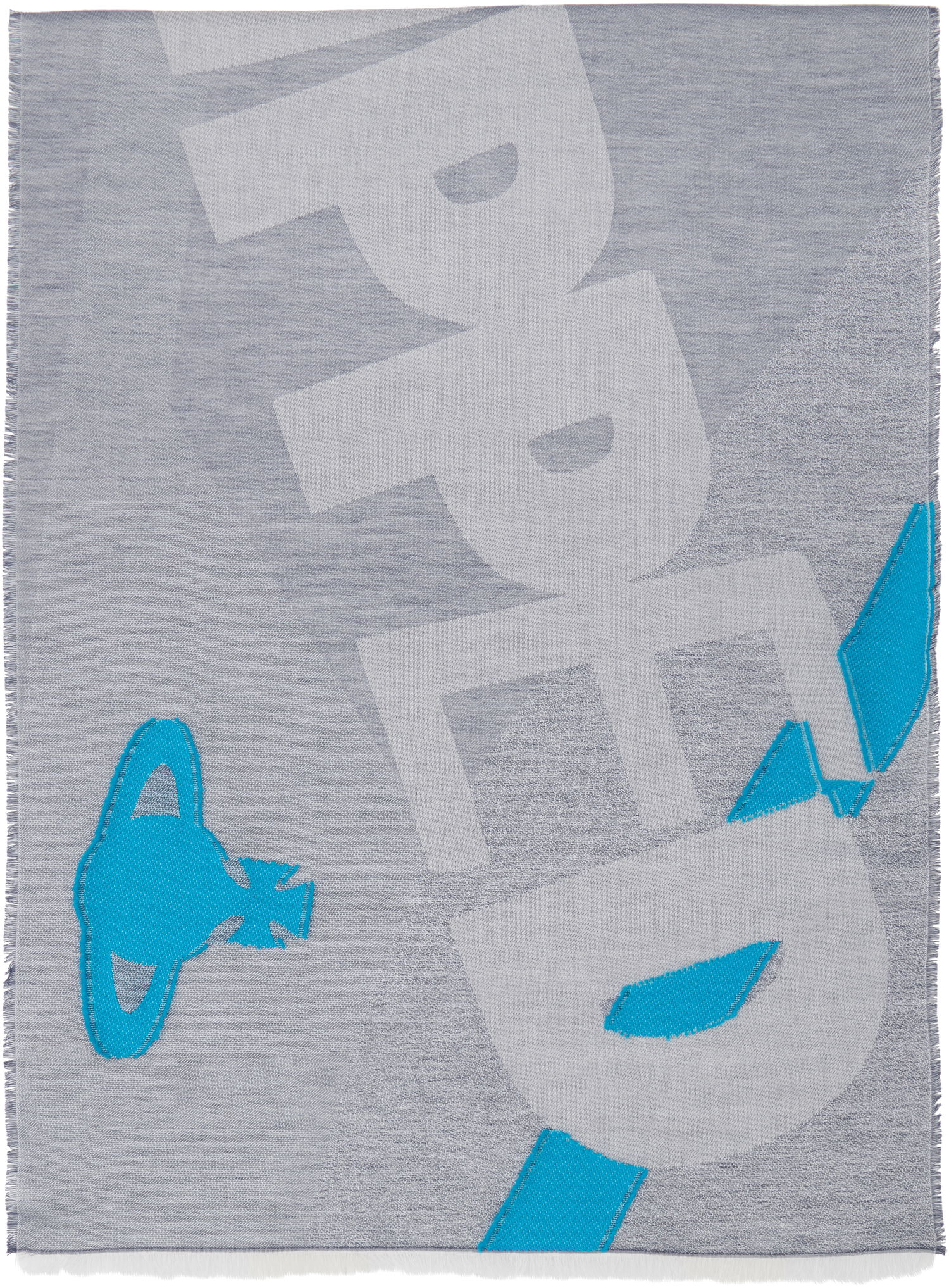 Tørklæde Vivienne Westwood Vivienne Westwood 'Ripped And Ready' Woven Scarf Grå | 81030137-W014O-, 0