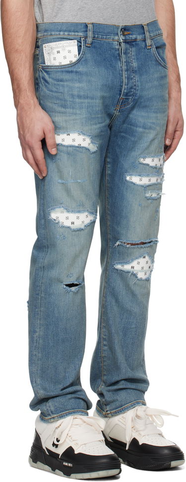 Jeans AMIRI Slim Fit Jeans With Bandana Repairing Sort | AMDNSM1008, 1