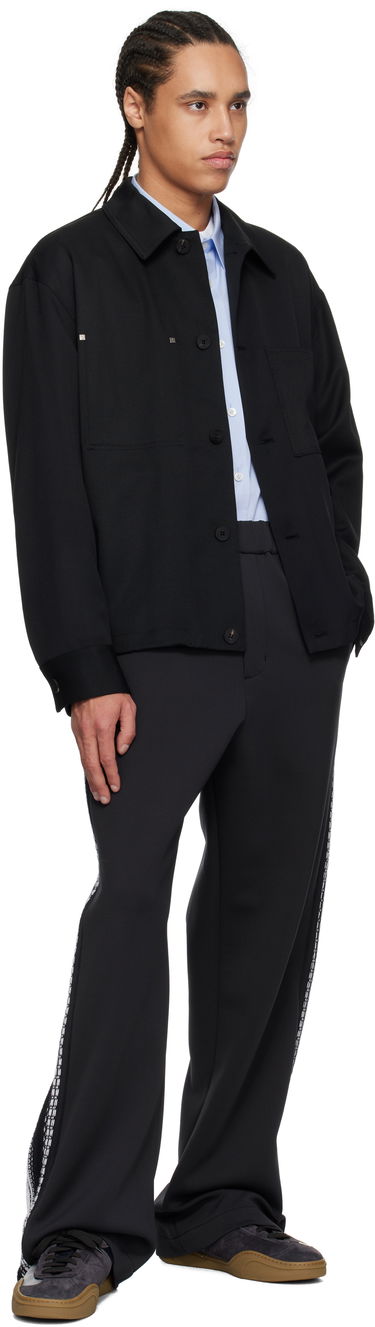 Bukser WOOYOUNGMI Wooyoungmi Knit Detail Track Pants Sort | W251PT17, 3