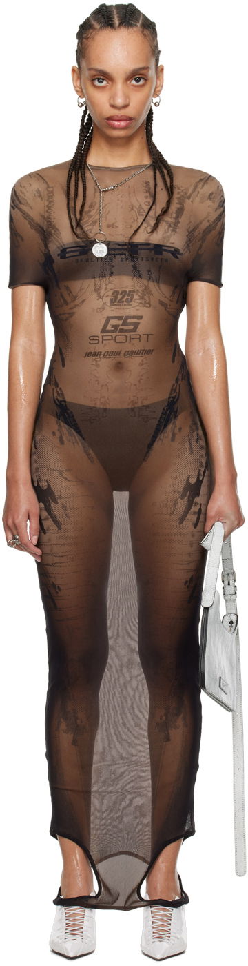 Kjole Jean Paul Gaultier Shayne Oliver Edition Maxi Dress Sort | 24/27-F-RO183-T550-6700