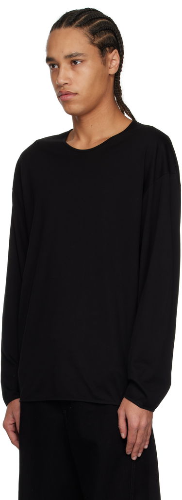 T-shirt LEMAIRE Lemaire Relaxed Long Sleeve T-Shirt Sort | TO1375 LJ1018, 3
