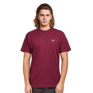 T-shirt Vans Left Chest Logo Tee Bourgogne | VN0A3CZEBRG1, 0