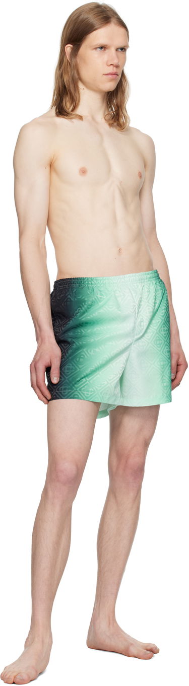 Badetøj Casablanca Casablanca Gradient Monogram Jacquard Swim Shorts Grøn | MPF25-TR-224-01, 3