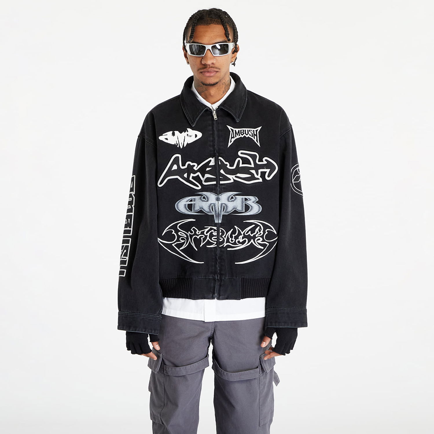 Jakke Ambush Patch Denim Bomber Jacket Sort | BMYQ001F23DEN0011200, 0