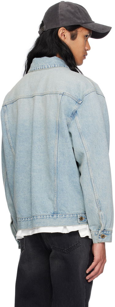 Jakke We11done Washed Denim Jacket Blå | WD-DJ2-24-345-M-SK, 2