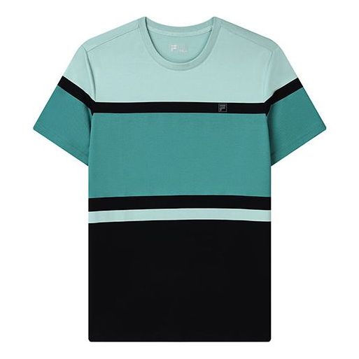T-shirt FILA Colorblock Sports T-Shirt Grøn | F11M132153F-TQ