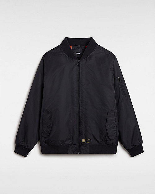 Bomberjakke Vans Copley Bomber Jacket Sort | VN000HMQBLK, 0