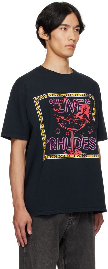 T-shirt Rhude Rhude 'Live Rhudes' Graphic T-Shirt Sort | RHPF25TT04012, 1