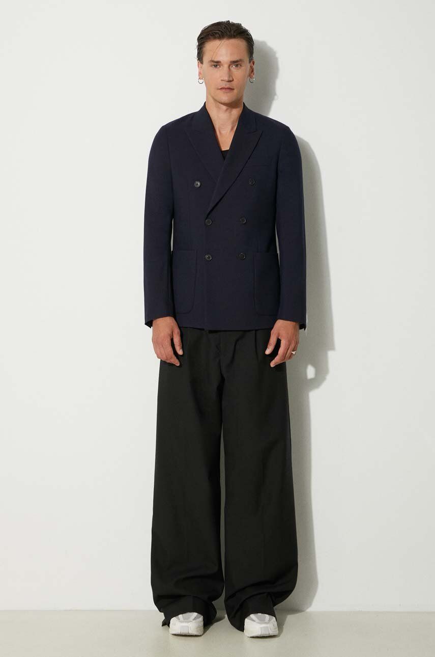 Jakke Paul Smith Paul Smith Double-Breasted Wool Blazer Mørkeblå | M1R.2320.N01746, 1