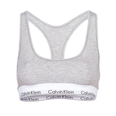Bh CALVIN KLEIN MODERN COTTON UNLINED BRALETTE Grå | 0000F3785E-020-NOOS, 0