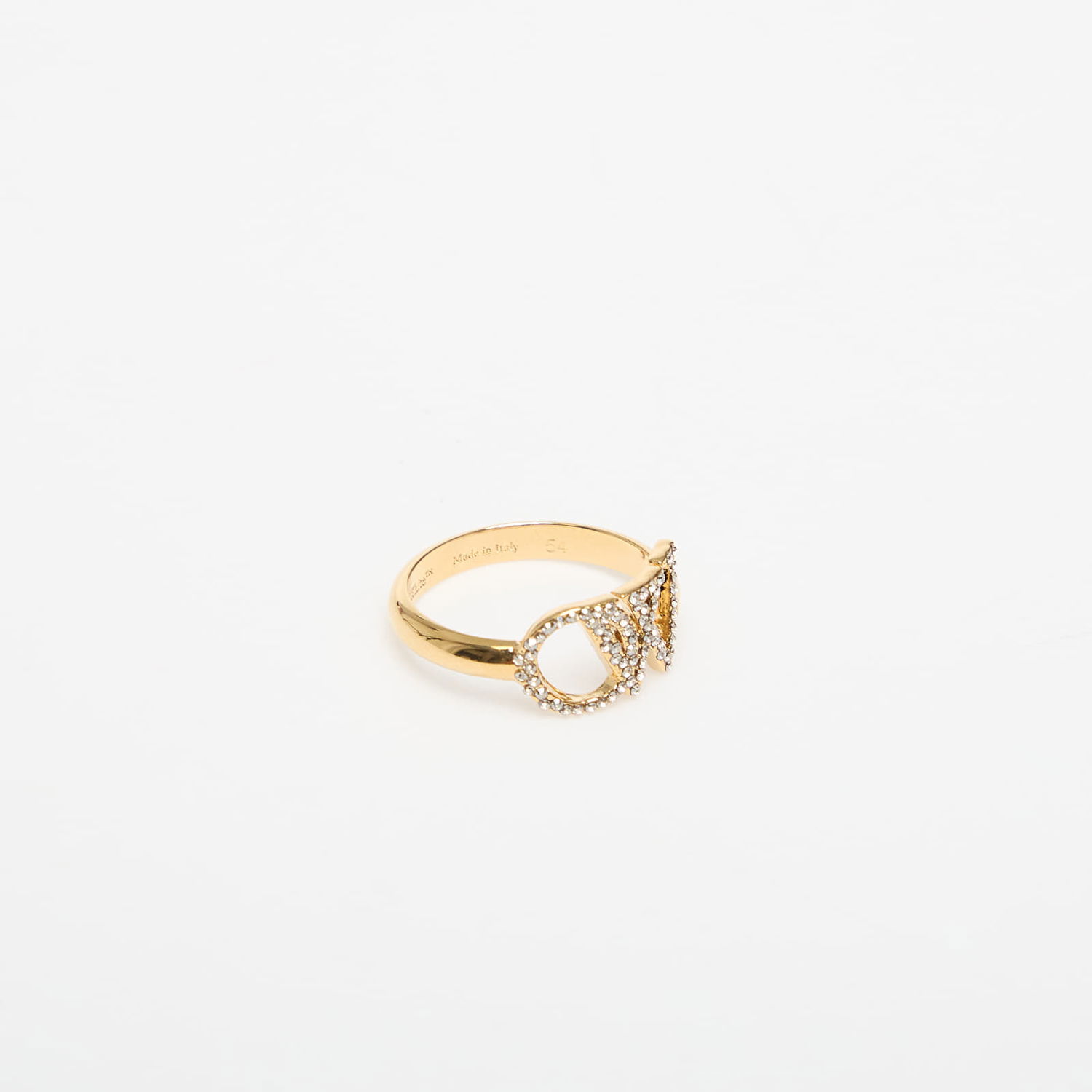 Ring Off-White Off-White OW Ring with Rhinestones Gul | OWOC11AC99MET0017672, 1
