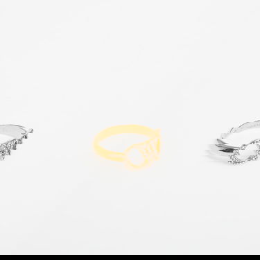 Ring Off-White Off-White OW Ring with Rhinestones Gul | OWOC11AC99MET0017672, 1