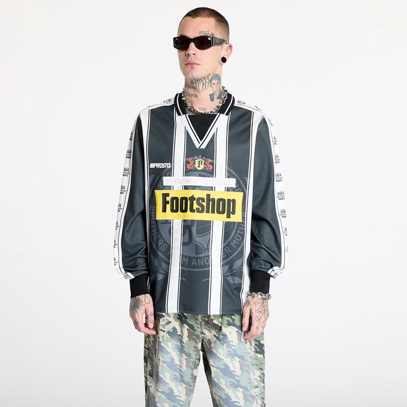 Jersey Footshop FTSHP x PROSTO Striped Longsleeve Jersey Sort | FTSHP_414