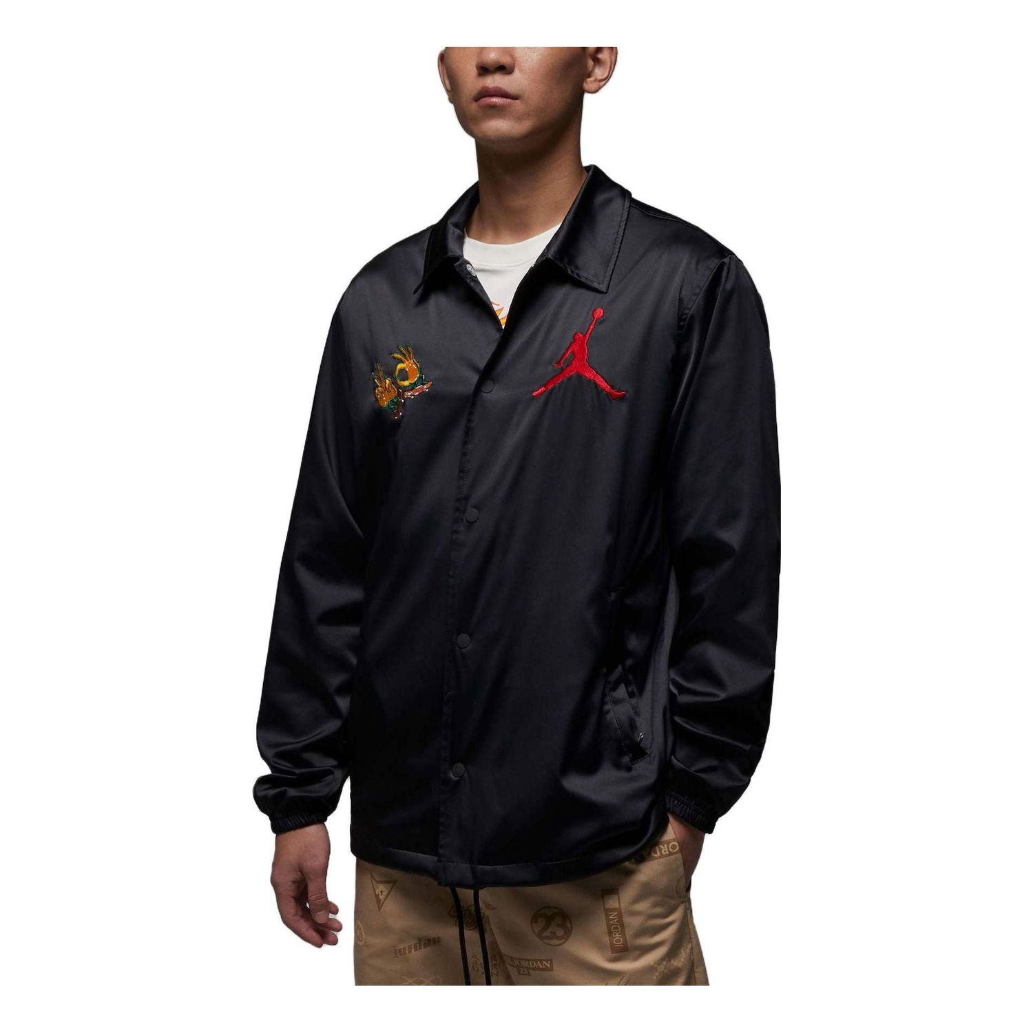 Vindjakke Jordan Fire Coach Jacket Sort | FJ7709-010, 0