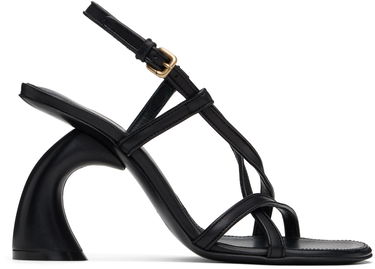 Skopleje Dries Van Noten Dries Van Noten Leather Heeled Sandals Sort | WS251-1565-109, 0