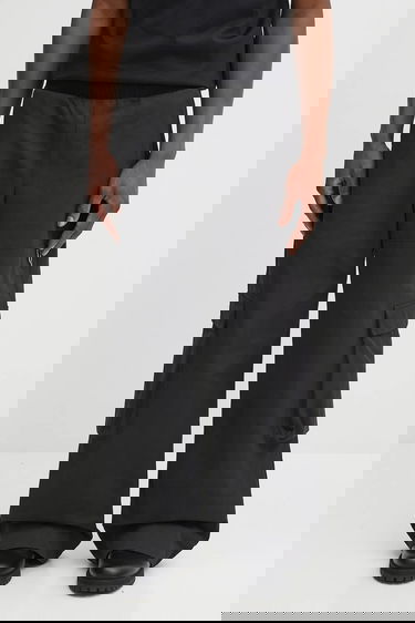 Cargo bukser HELIOT EMIL Heliot Emil PREAW25 Wide Leg Cargo Pants Sort | PREAW25.M.10.207.BLK01, 0