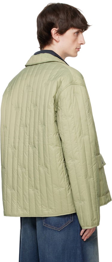 Puffer jakke MAISON KITSUNÉ Maison Kitsuné Quilted Chore Jacket Grøn | OM02114WW9047, 2