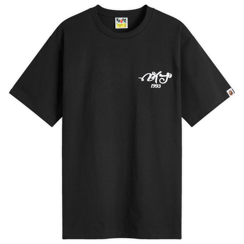 T-shirt BAPE Embroidery Style Souvenir Logo T-Shirt Sort | 001TEK801025M-BLK