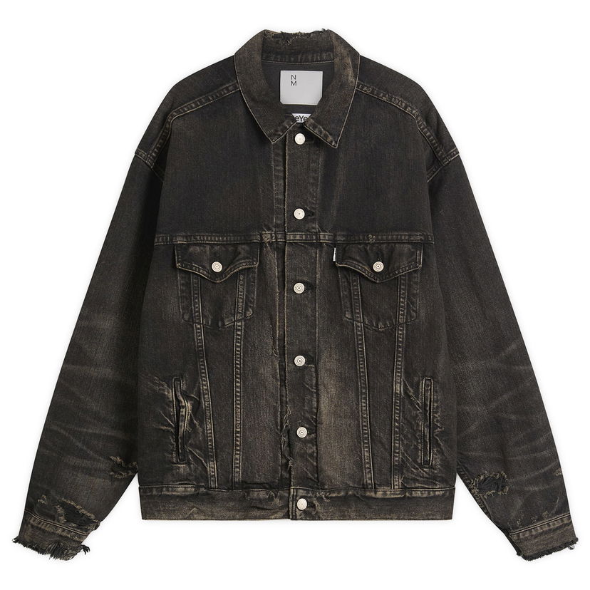 Jakke Junya Watanabe Junya Watanabe Garment Dyed Denim Jacket Sort | WP-J919-100-1