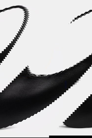 Håndtaske Coperni Soft Swipe Crescent Bag Sort | COPBA108F6066, 2