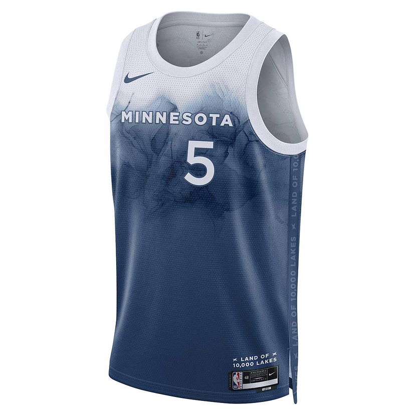 Jersey Nike NBA Minnesota Timberwolves City Edition Swingman Jersey Anthony Edwards Blå | DX8510-481