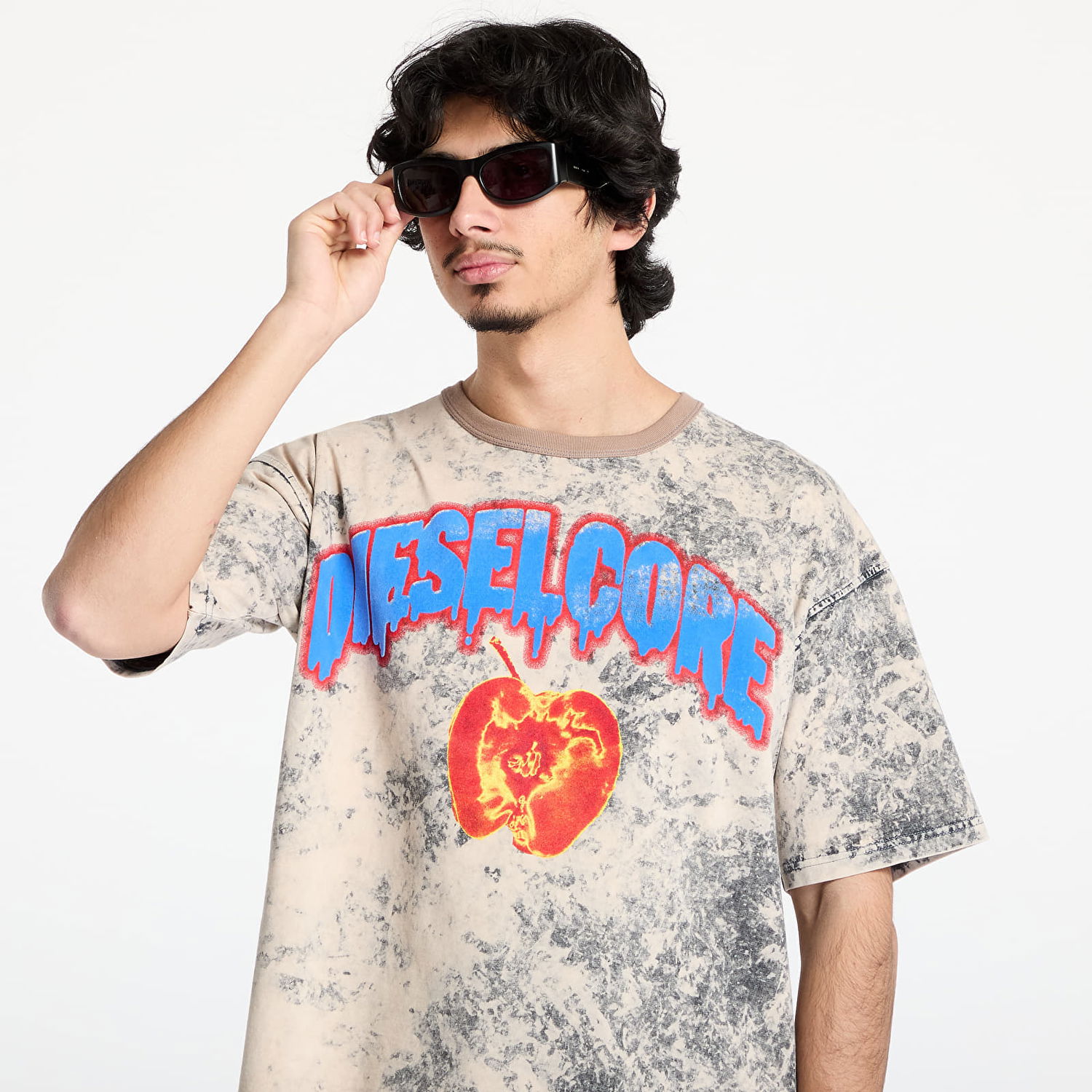 T-shirt Diesel Diesel T-Boxt-R9 Graphic T-Shirt Beige | A16164_0GIAR Grey, 1