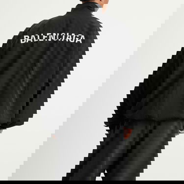 Træningsdragt Balenciaga Men's Stretch Poly Tracksuit Jacket, Size Large, Balenciaga Sort | 839090-TRO31-1000, 3