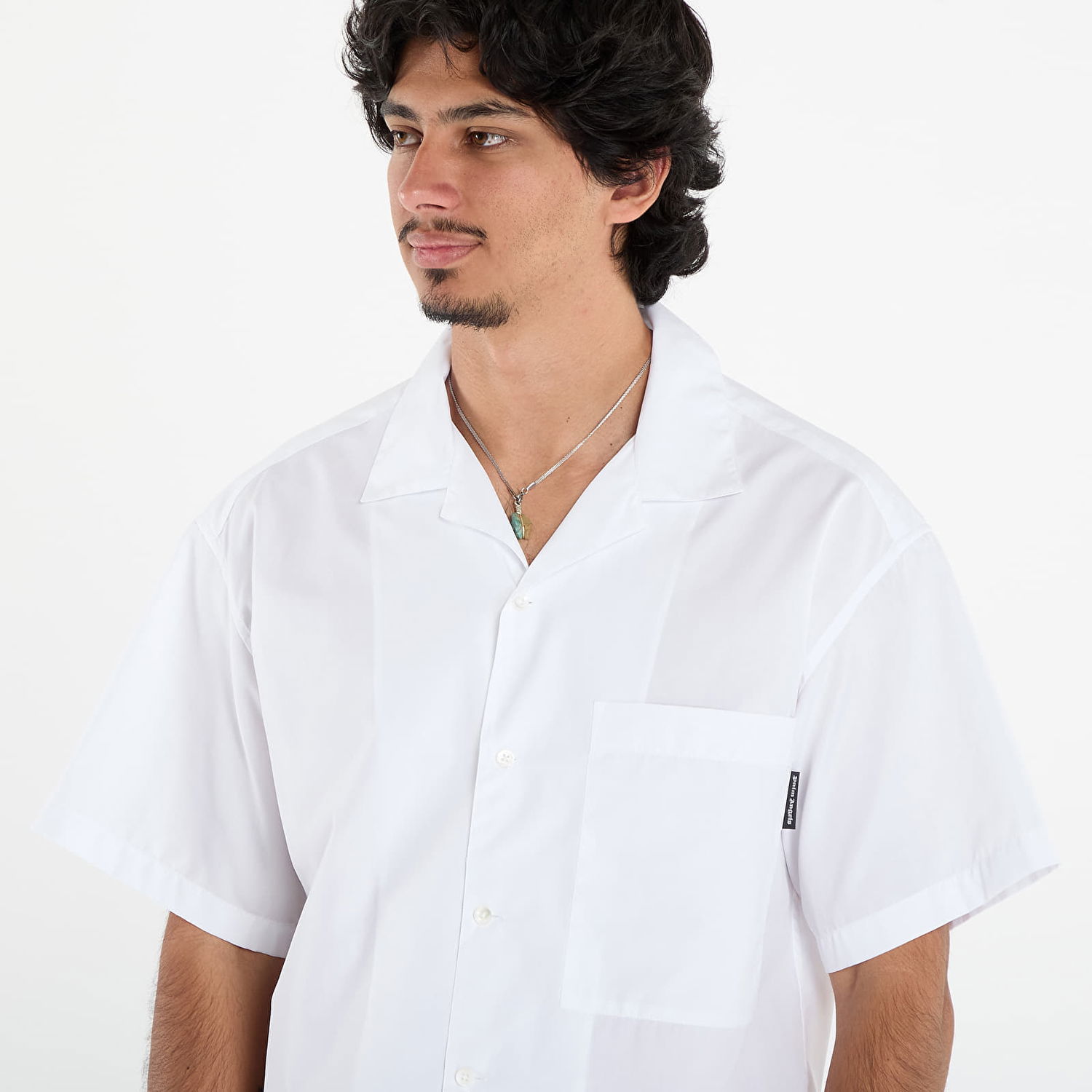 Skjorte Palm Angels Palm Angels Classic Shirt Hvid | PMGG00AC99FAB0010110, 1