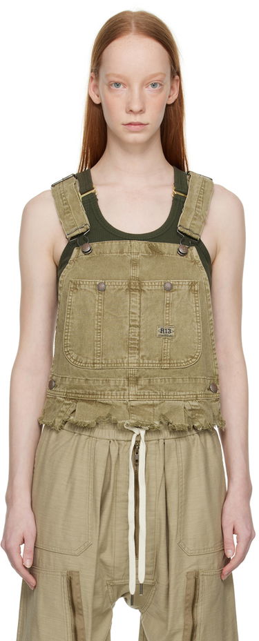 Jumpsuit R13 R13 Damon Denim Tank Top Beige | R13WD032-D110B, 0