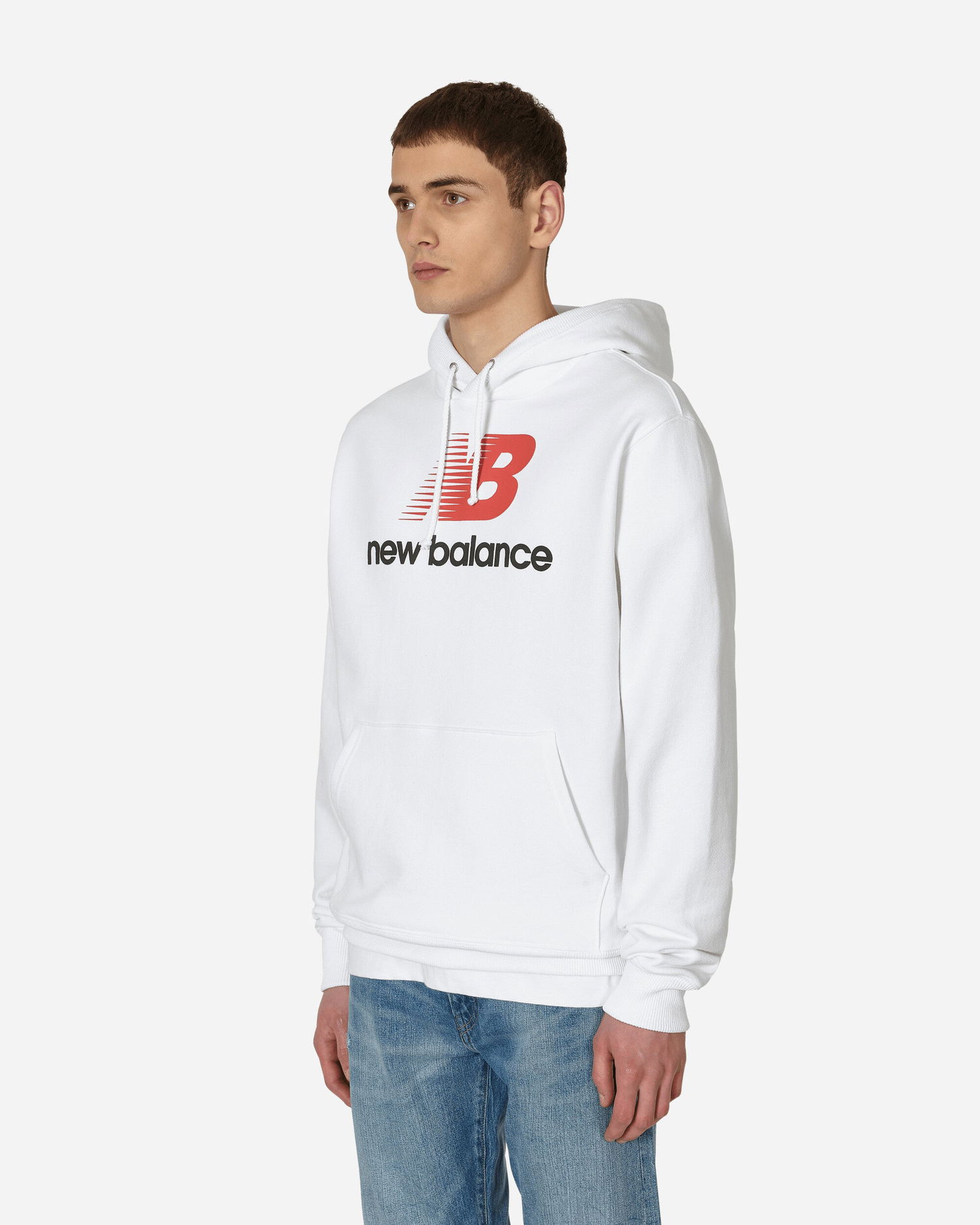 Sweatshirt New Balance Made in USA Heritage Hoody Hvid | MT23547-WT, 1