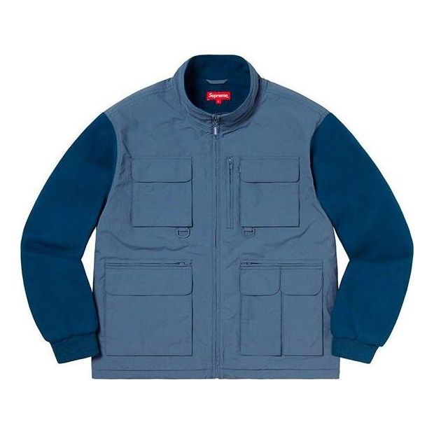 Vindjakke Supreme Upland Fleece Jacket Blå | SUP-FW19-944