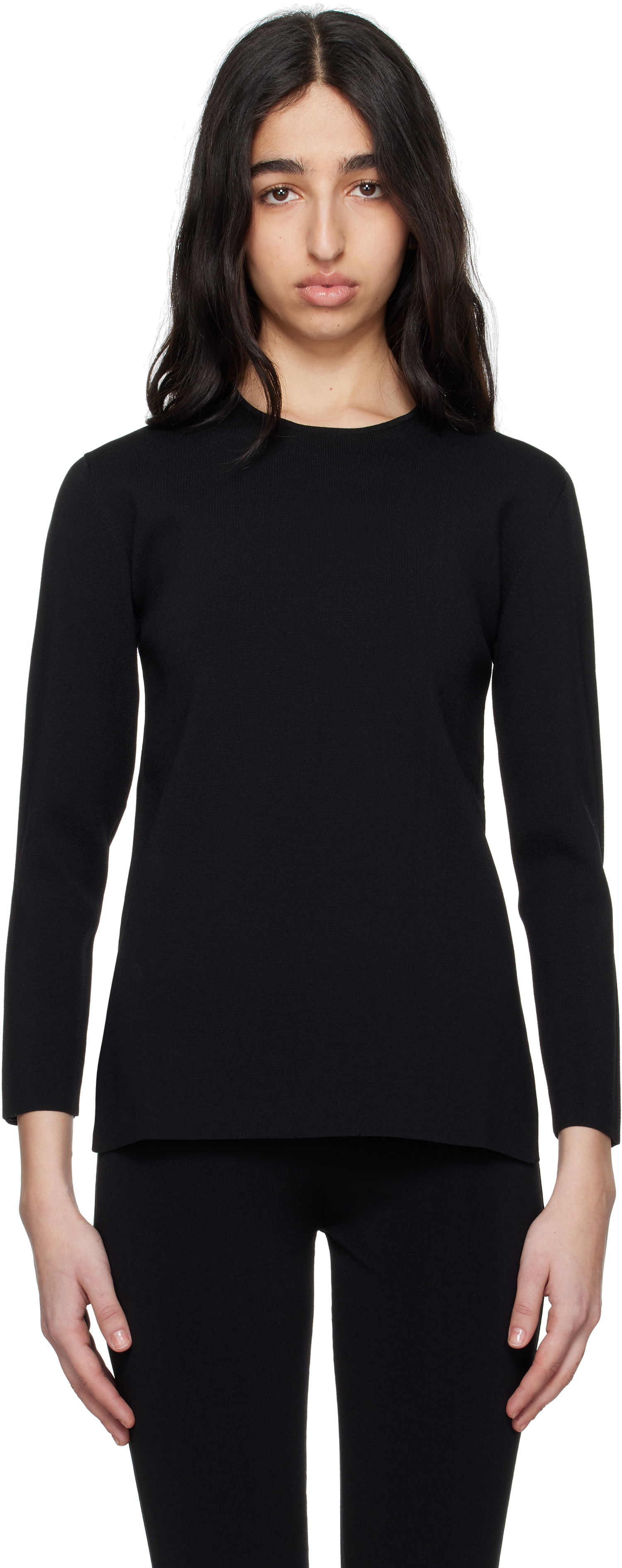 Sweater TOTEME TOTEME Compact Knit Top Sort | 252-WRT0501-YA0187, 0