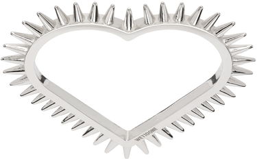 Armbånd We11done Spike Heart Double Ring Metalisk | WD-AJ1-23-504-U-SV, 0
