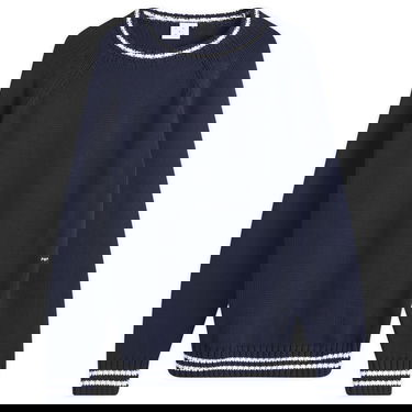 Sweater Pop Trading Company Knitted Logo Crew Sweater Mørkeblå | POPSS25-06-002, 1