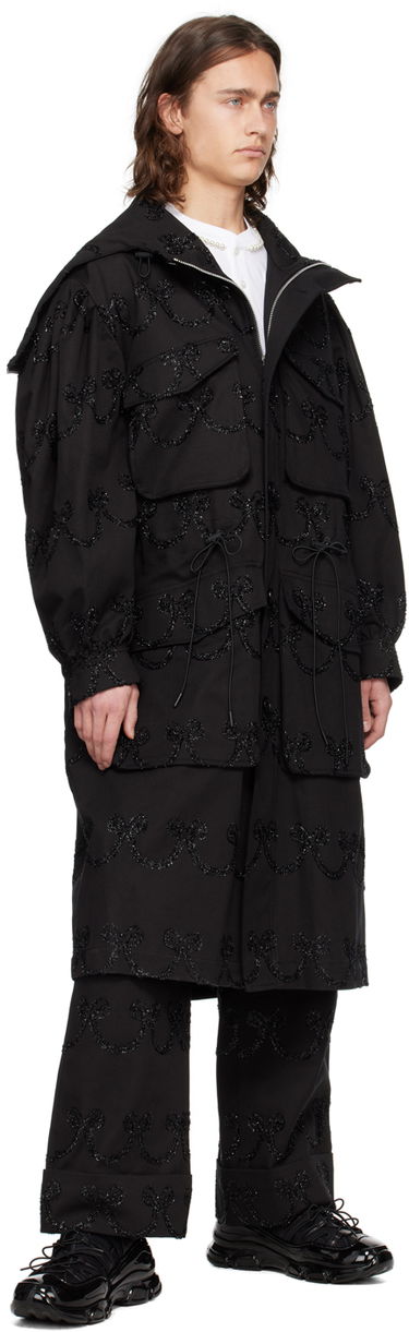 Frakker Simone Rocha Simone Rocha Embroidered Denim Coat Sort | 2048 1062, 3