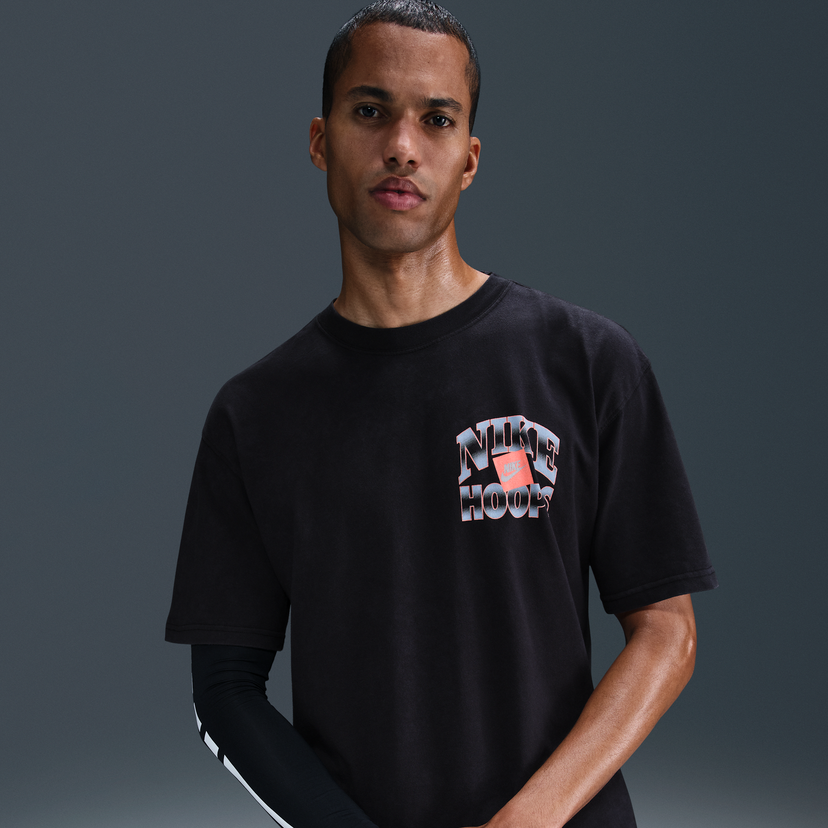 T-shirt Nike Nike Max90 Basketball T-Shirt Sort | HJ3436-010