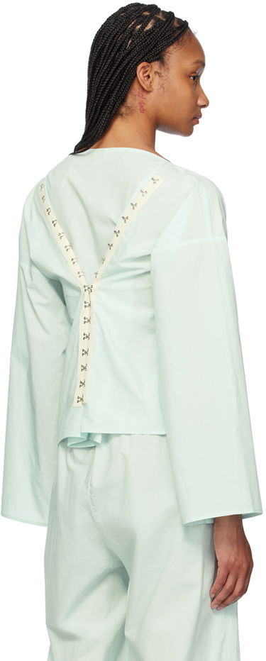 T-shirt Baserange Long Sleeve Blouse With Wide Neckline Grøn | TOVI-CO-SU24, 2