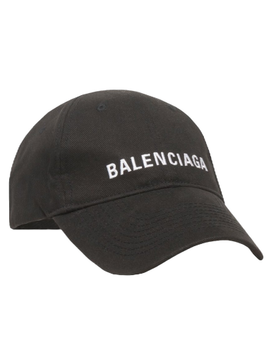 Kasket Balenciaga Logo Cap Sort | 529192410B21077