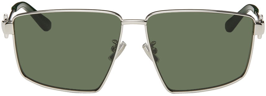 Solbriller Bottega Veneta Square Sunglasses Grå | BV1223S-003, 0