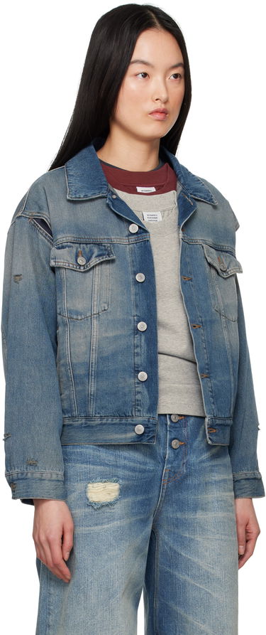 Jakke Maison Margiela MM6 Maison Margiela Faded Denim Jacket Blå | S52AM0319 M30017, 1