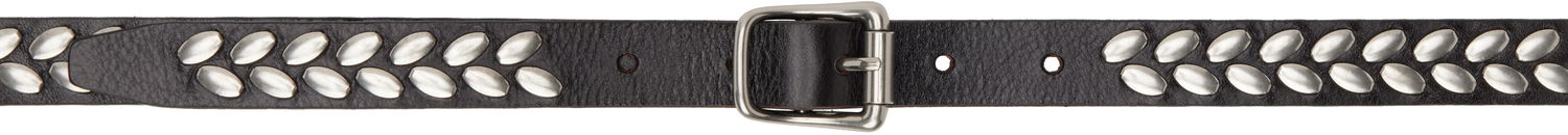 Bælter LEMAIRE Lemaire Almond Stud Leather Belt Sort | AC1212 LL0055, 0