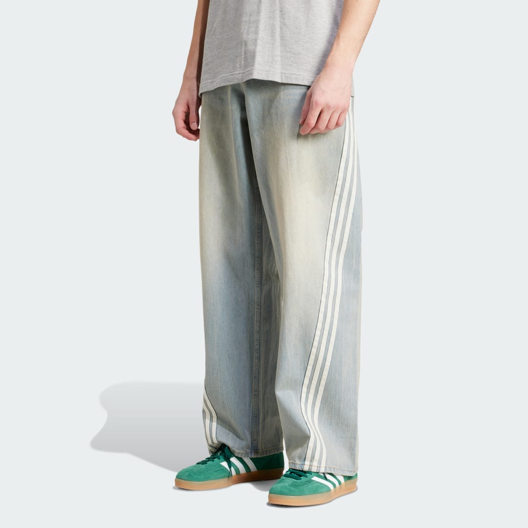Bukser adidas Performance Adilenium Season 3 Loose Fit Denim Pants Blå | JY6292, 0