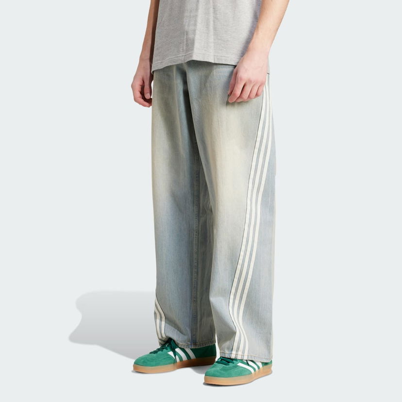 Bukser adidas Performance Adilenium Season 3 Loose Fit Denim Pants Blå | JY6292