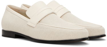 Tøj TOTEME TOTEME 'The Canvas' Penny Loafers Hvid | 233-8014-855, 3