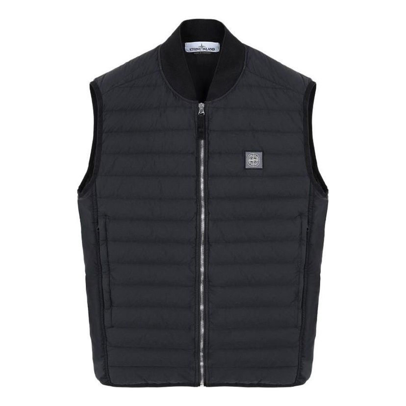 Vest Stone Island Loom Woven Lightweight Down Vest Sort | 7415G0225-V0029